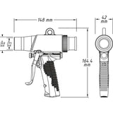 Hazet 9043N-10 Air blow and suction gun ∙ switchable