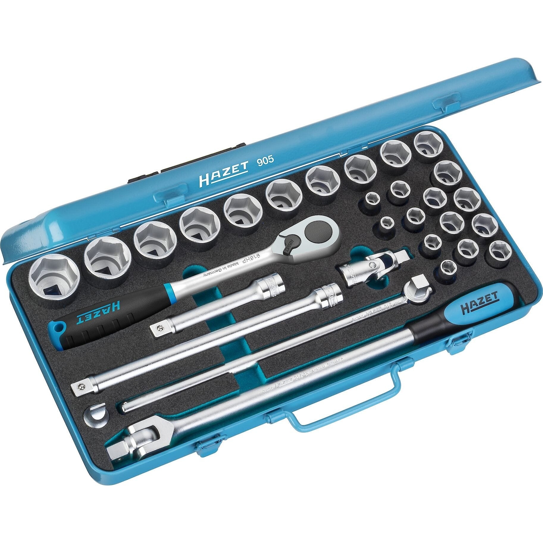 Hazet 905 30 Pc 1/2" Metric Socket Set