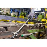 Hazet 916HPL - 1⁄2″ HiPer Fine-Tooth Reversible Ratchet, Long