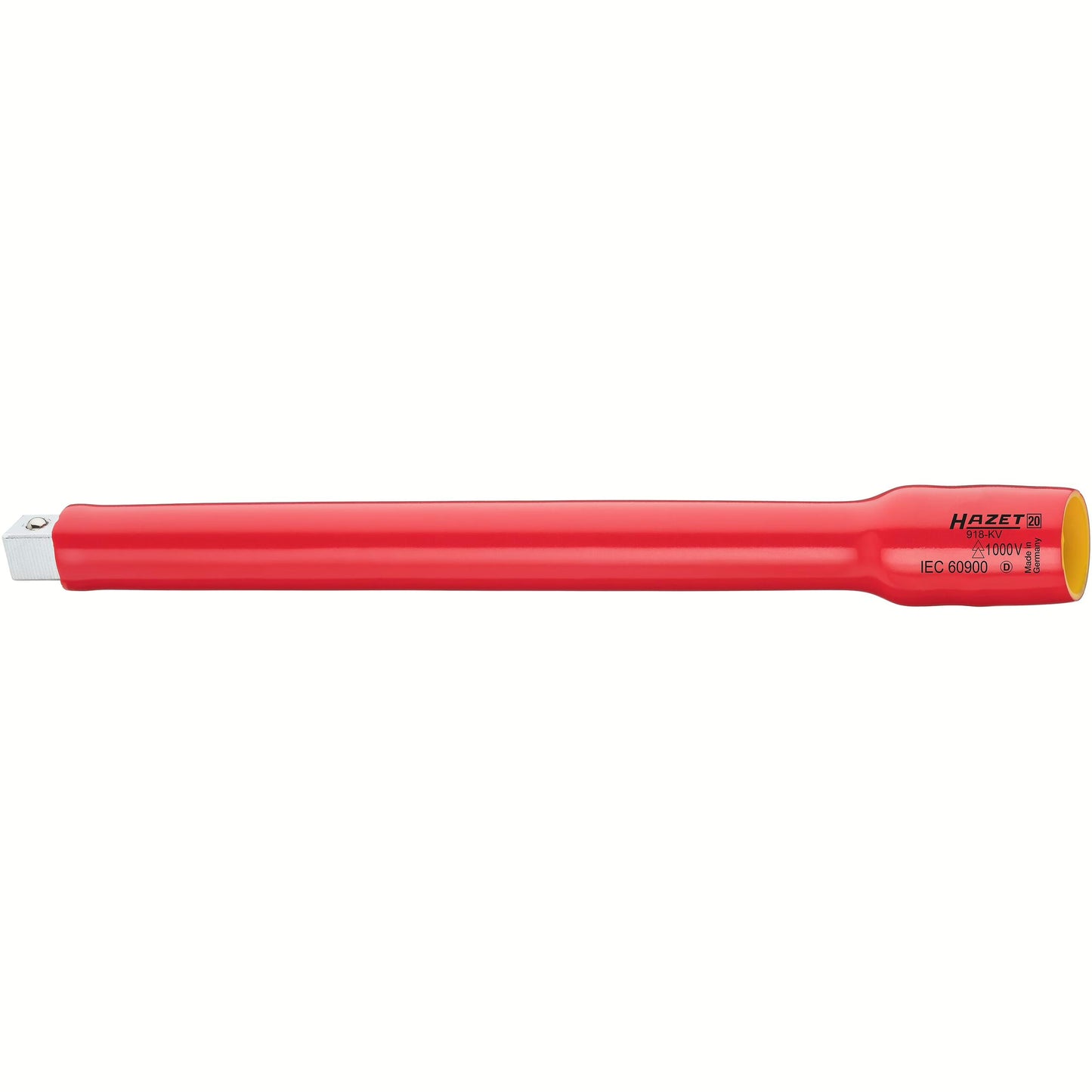 Hazet 918KV-10 1⁄2″→1⁄2″ Extension ∙ with protective insulation ∙ Length: 264 mm