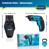 Hazet 9230B-1 Inside TORX® profile ∙ Pozidriv profile PZ ∙ Inside hexagon profile ∙ 1⁄4″ Cordless screwdriver bit set ∙ mini ∙ 4.5 Nm