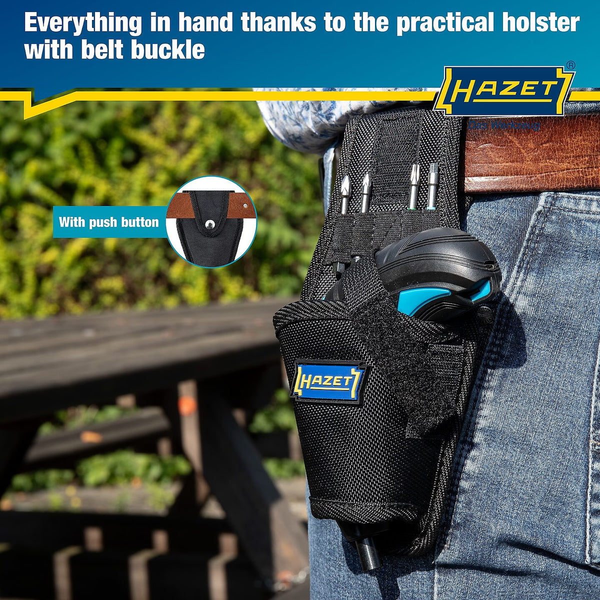 Hazet 9230B-1 Inside TORX® profile ∙ Pozidriv profile PZ ∙ Inside hexagon profile ∙ 1⁄4″ Cordless screwdriver bit set ∙ mini ∙ 4.5 Nm