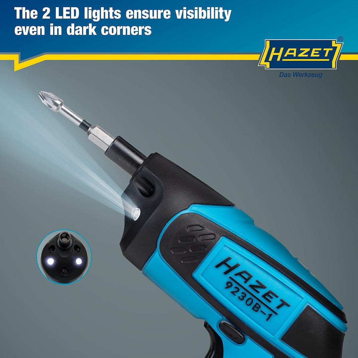 Hazet 9230B-1 Inside TORX® profile ∙ Pozidriv profile PZ ∙ Inside hexagon profile ∙ 1⁄4″ Cordless screwdriver bit set ∙ mini ∙ 4.5 Nm