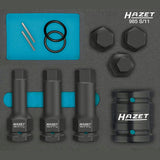 Hazet 985S/11 1⁄2″ ∙ 24 mm outside hexagon Impact screwdriver socket set ∙ Inside hexagon profile