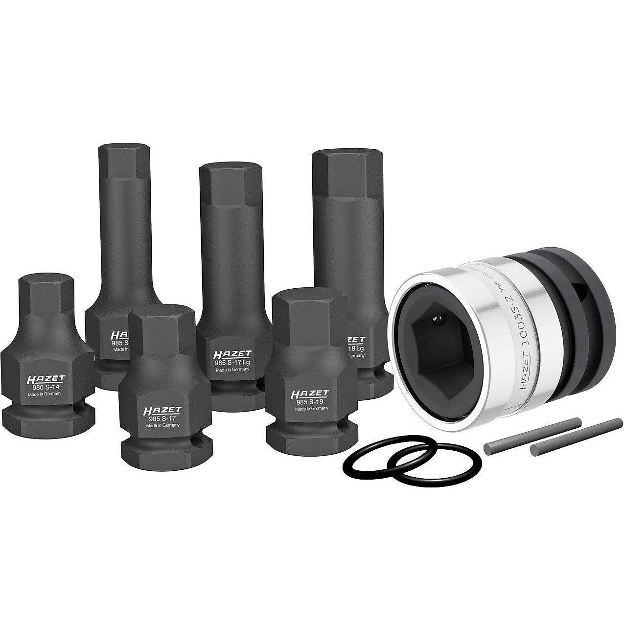 Hazet 985S/11 1⁄2″ ∙ 24 mm outside hexagon Impact screwdriver socket set ∙ Inside hexagon profile