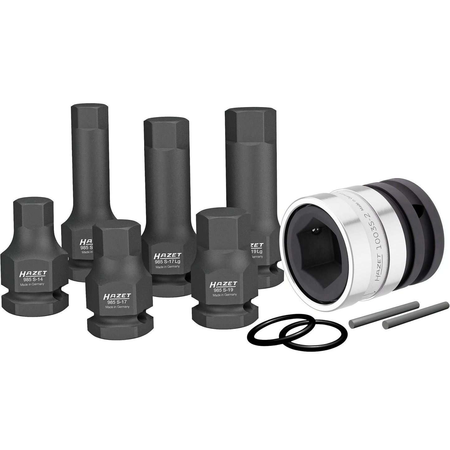 Hazet 985S/11 1⁄2″ ∙ 24 mm outside hexagon Impact screwdriver socket set ∙ Inside hexagon profile
