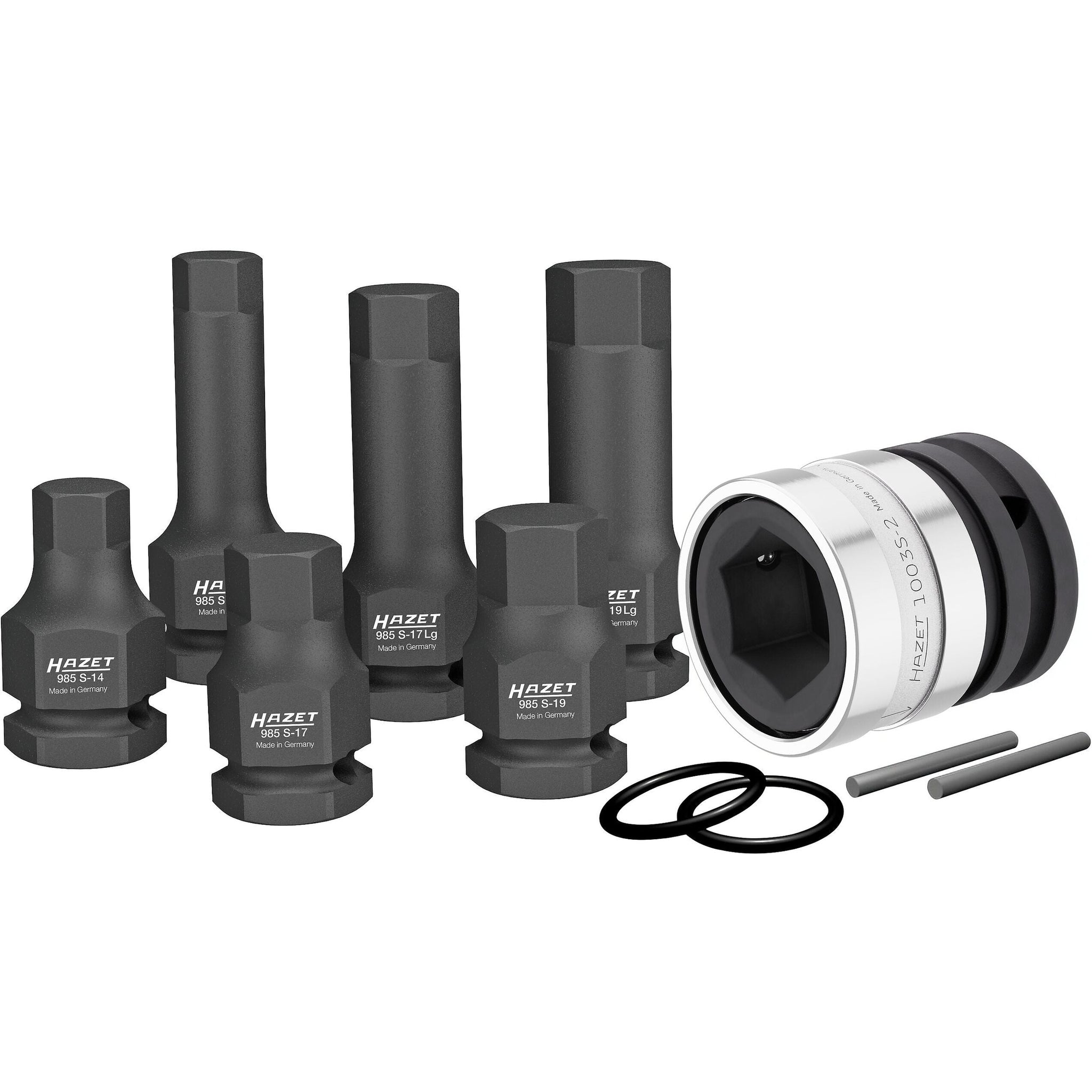 Hazet 985S/11 1⁄2″ ∙ 24 mm outside hexagon Impact screwdriver socket set ∙ Inside hexagon profile