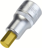 Hazet 986A-3/8 1⁄2″ Screwdriver socket ∙ Inside hexagon profile ∙ 3/8″