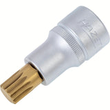 Hazet 990-12 1⁄2″ Screwdriver socket ∙ Internal serration profile XZN ∙ M12