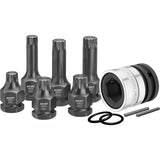 Hazet 990S/11 3⁄4″ ∙ 1⁄2″ ∙ 24 mm outside hexagon Impact screwdriver socket set ∙ Internal serration profile XZN