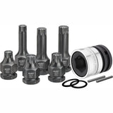 Hazet 990S/11 3⁄4″ ∙ 1⁄2″ ∙ 24 mm outside hexagon Impact screwdriver socket set ∙ Internal serration profile XZN