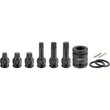 Hazet 990S/11 3⁄4″ ∙ 1⁄2″ ∙ 24 mm outside hexagon Impact screwdriver socket set ∙ Internal serration profile XZN