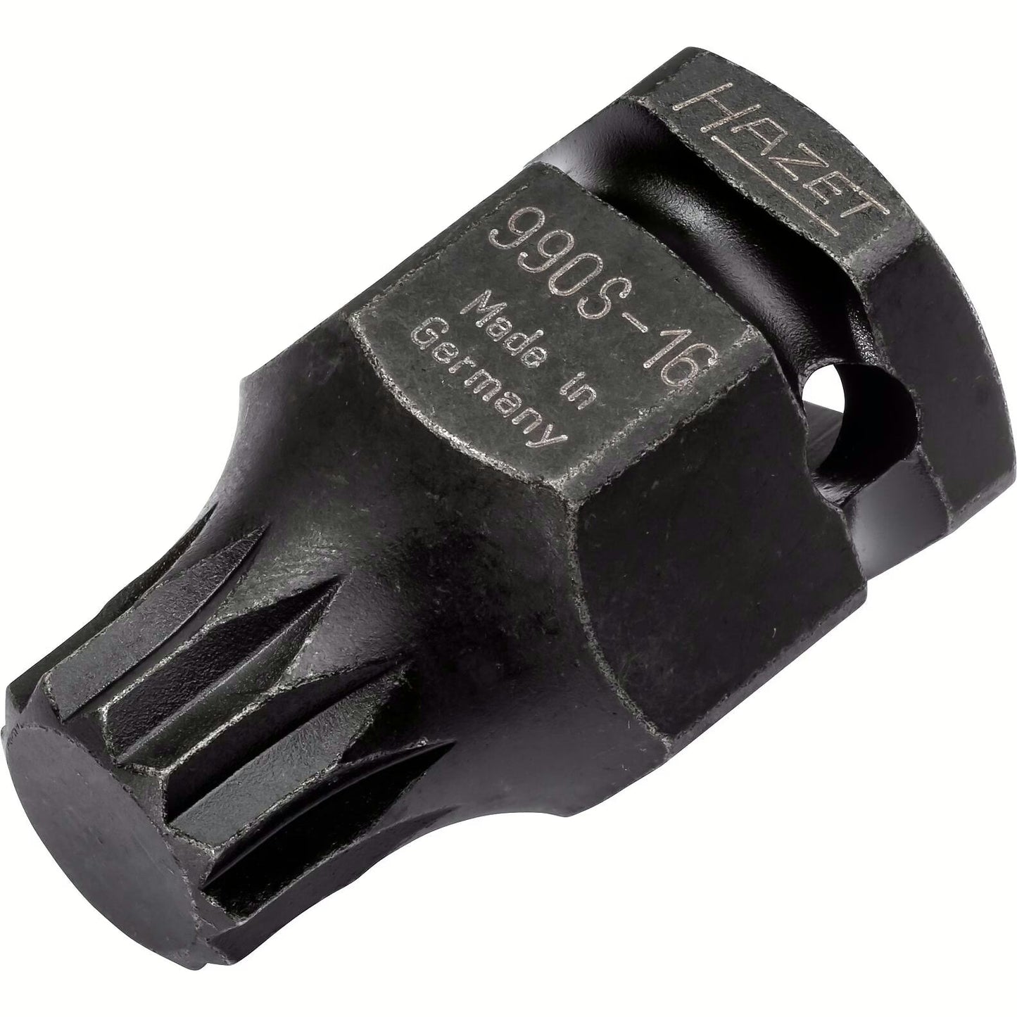 Hazet 990S-16 1⁄2″ ∙ 24 mm outside hexagon Impact screwdriver socket ∙ Internal serration profile XZN ∙ M16
