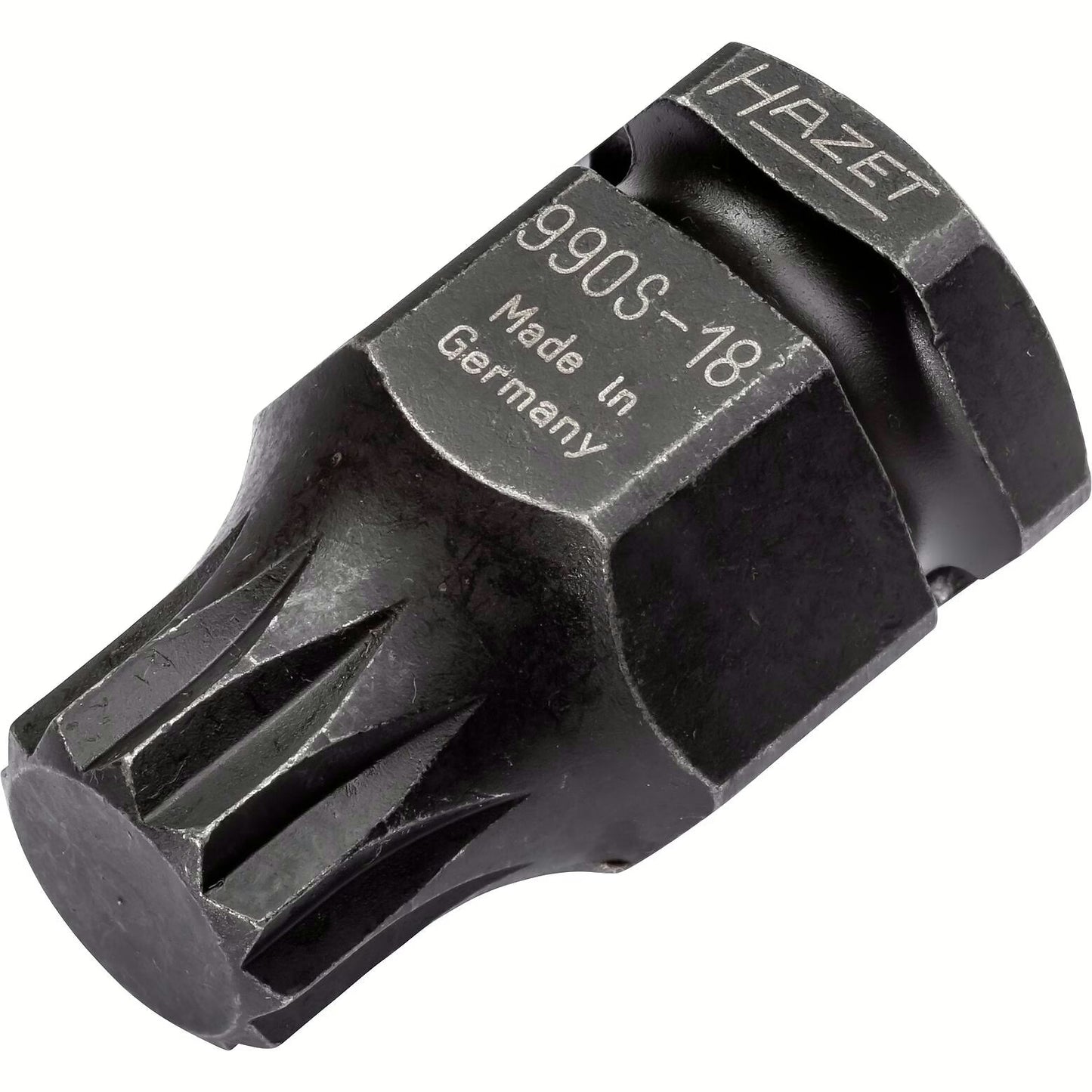 Hazet 990S-18 1⁄2″ ∙ 24 mm outside hexagon Impact screwdriver socket ∙ Internal serration profile XZN ∙ M18