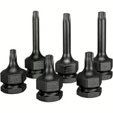 Hazet 995S6/6 1⁄2″ ∙ 24 mm outside hexagon Impact screwdriver socket set ∙ Inside TORX® profile