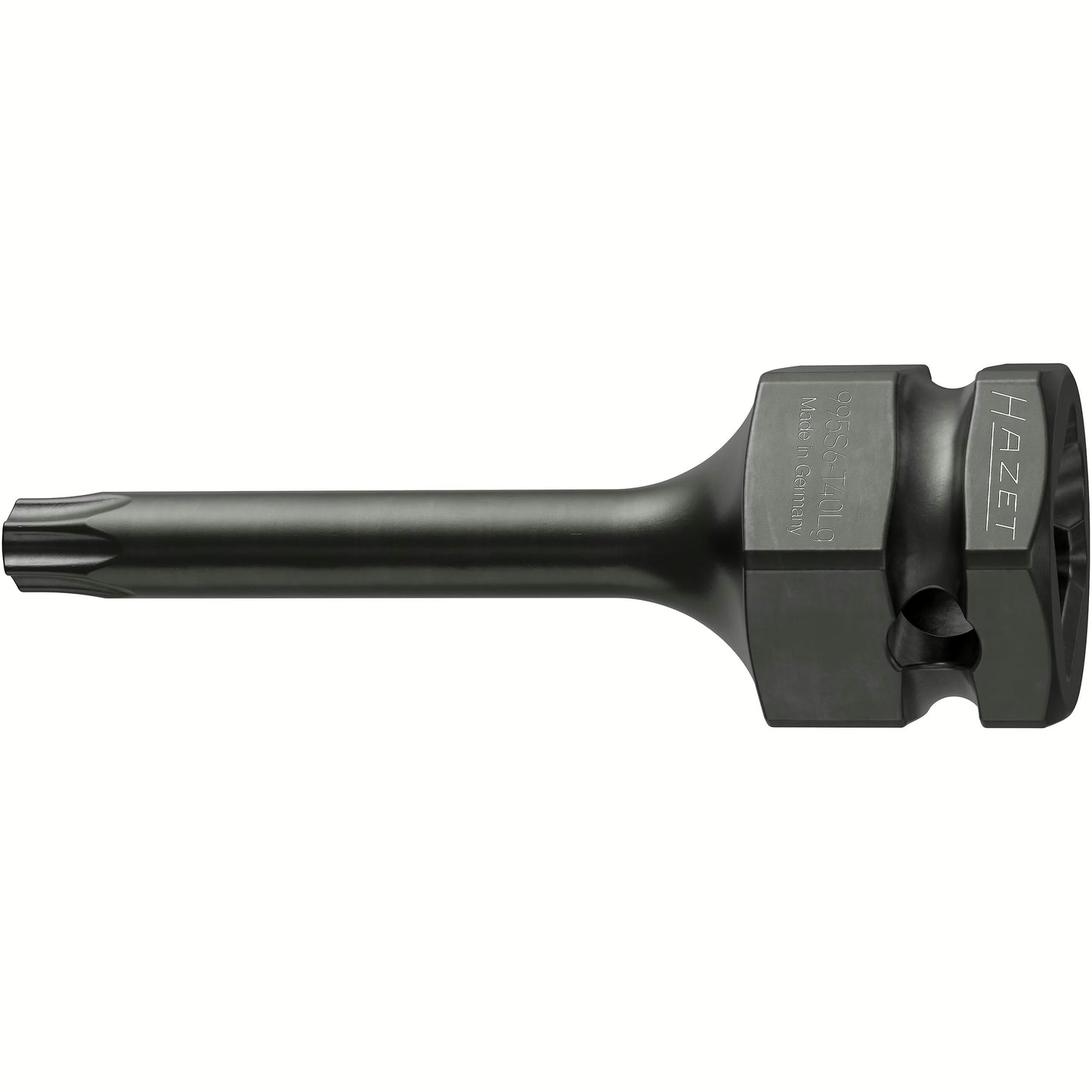 Hazet 995S6-T40Lg 1⁄2″ ∙ 24 mm outside hexagon Impact screwdriver socket ∙ Inside TORX® profile ∙ T40