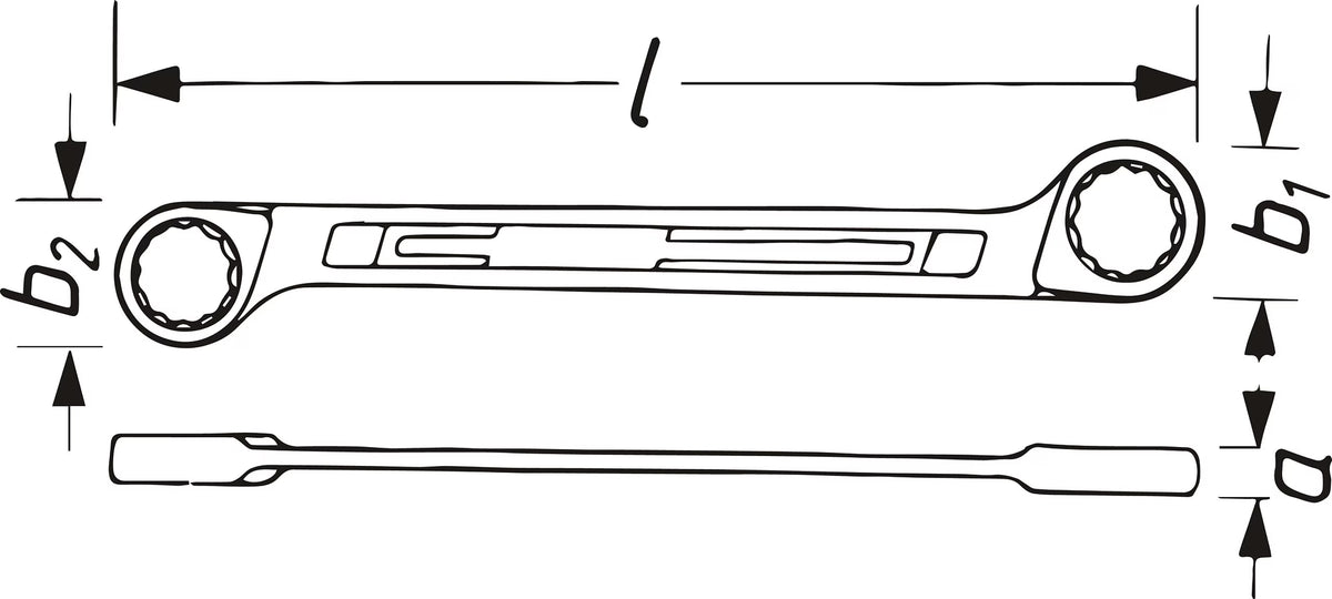 Hazet610N-16X17 Double box-end wrench