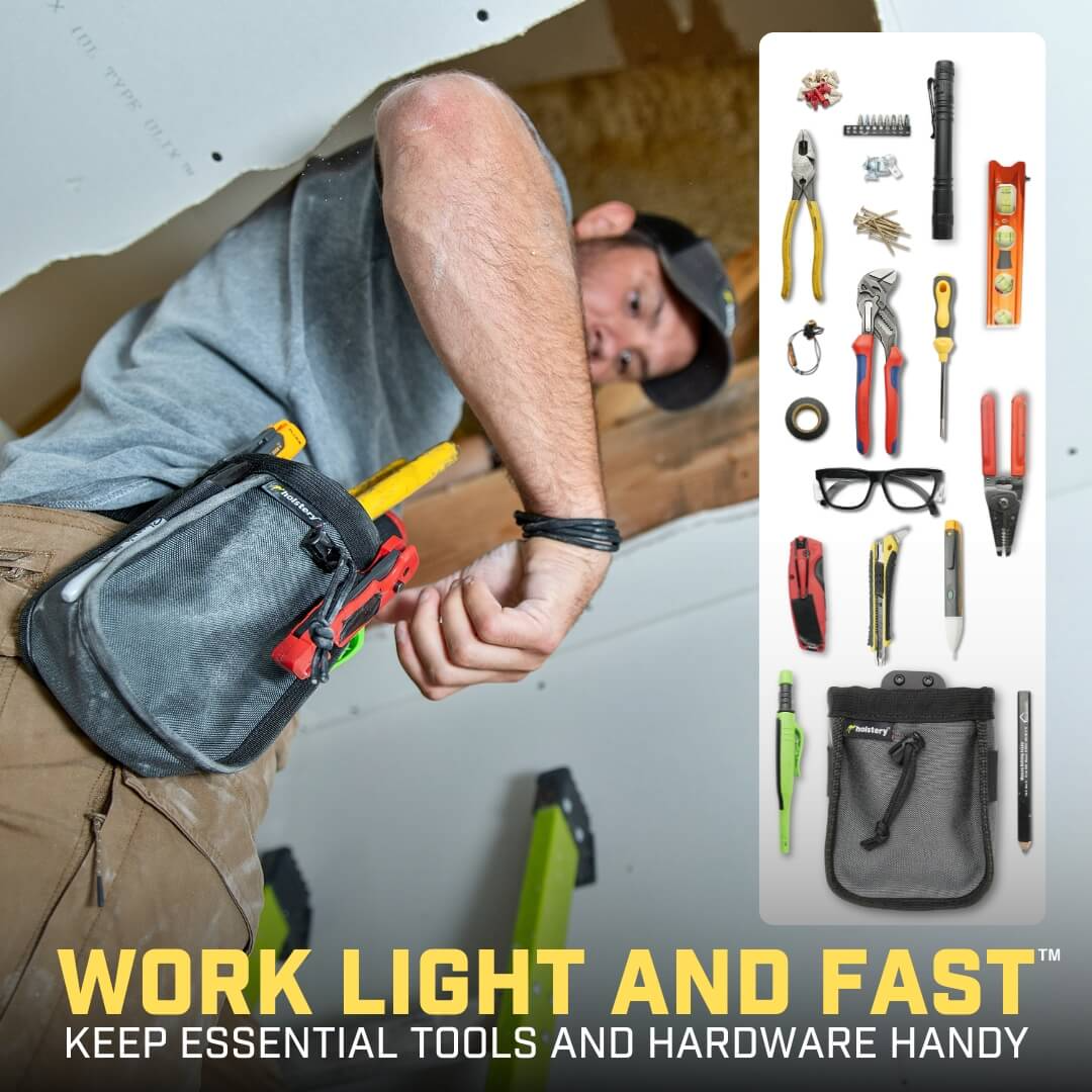 Holstery Joey Pouch | Clip-On Tool & Hardware Pouch