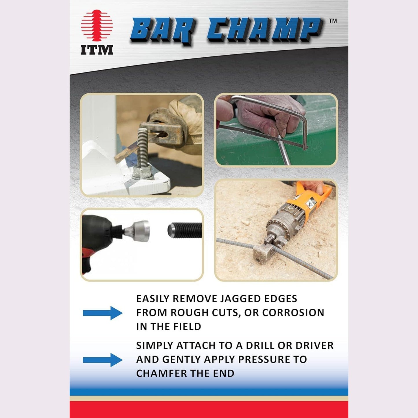 ITM BAR-01 Small 1/8 - 3/4 Inch M2 Steel Bar Champ Outer Reamer