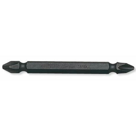 Koken 123PG.75-2 9 - 1/4 Hex Dr. Double Ended Bit PH2 Length 75mm Magnetized