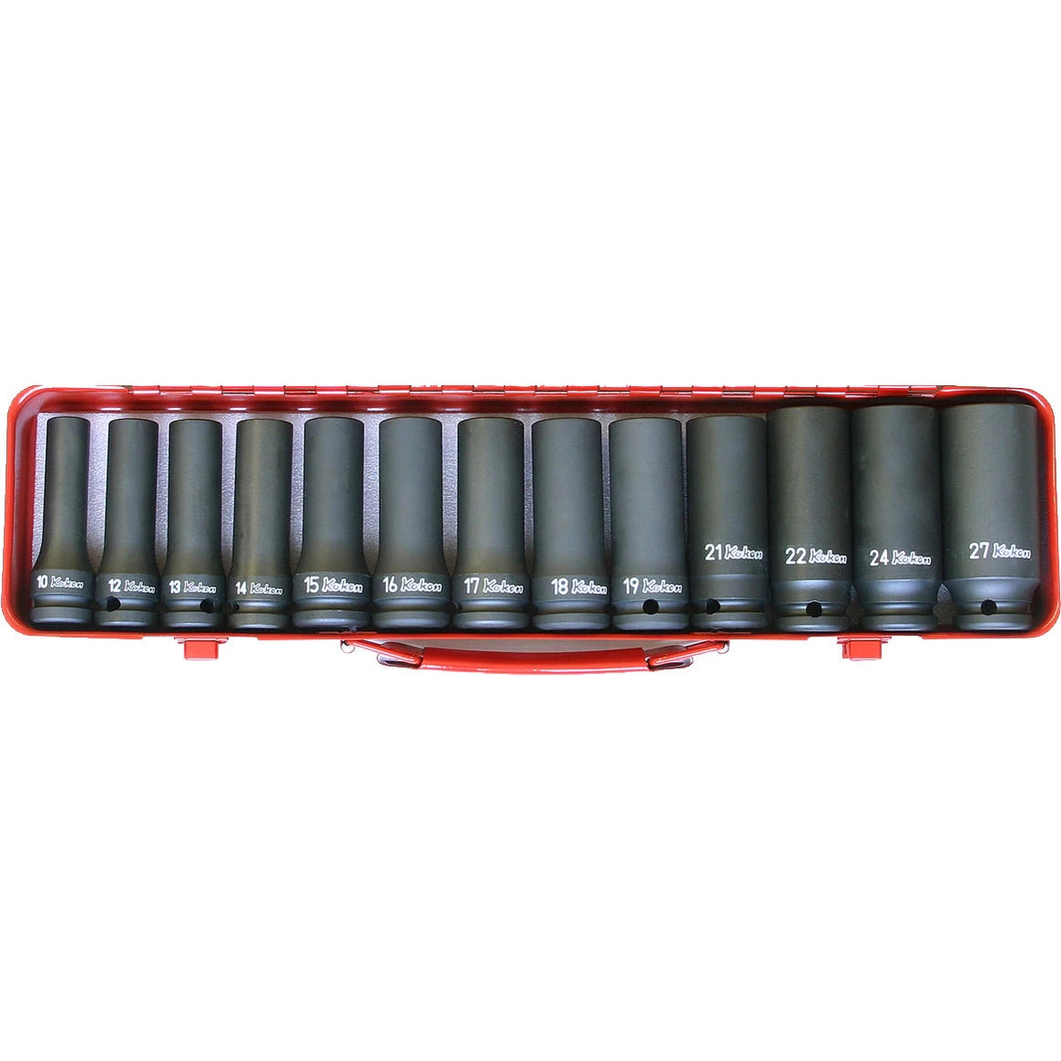 Koken 14208M - 1/2 Sq. Dr. 13 Piece Impact Deep 6-Point Socket Set 10-27mm