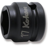 Koken 14401MS-17 - 1/2 Sq. Dr. Thin Wall 6-Point Impact Metric Socket 17mm