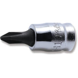 Koken 2000Z.28-1 - 1/4 Sq. Dr. Bit Socket PH1 Length 28mm Z-series