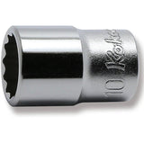 Koken 2405M-10 - 1/4 Sq. Dr. 12 Point Chrome Socket 10mm