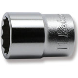 Koken 2405M-11 - 1/4 Sq. Dr. 12 Point Chrome Socket 11mm