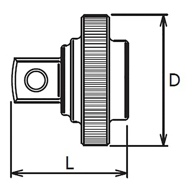 Koken 2756Z - 1/4" Sq Drive Quick Spinner 18mm Length - Z-series