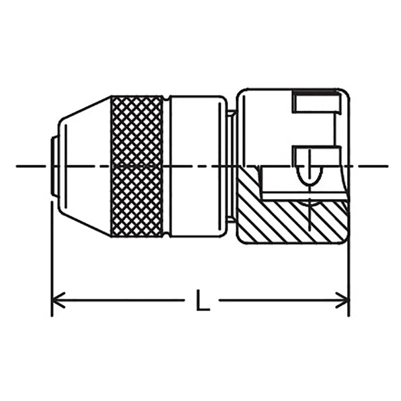 Koken 3131A-1 - 3/8 Sq. Dr. Adjustable Tap Holder Min. 2.0mm Max. 5.0mm Length 42mm