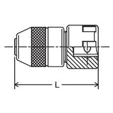 Koken 3131A-2 - 3/8 Sq. Dr. Adjustable Tap Holder Min. 4.5mm Max. 8.0mm Length 47mm