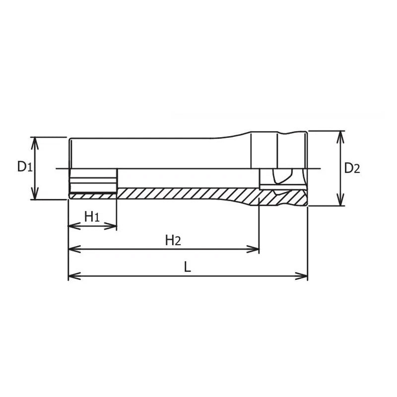 Koken 3300MZ-17 - 3/8 Sq. Dr. Z-series 6 point Metric Chrome Socket in 17mm