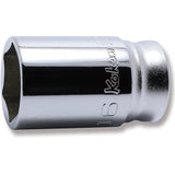 Koken 3300XZ-16 - 3/8 Sq. Dr. Z-series Metric Semi-Deep 6 point Chrome Socket - 16mm
