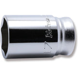Koken 3300XZ-17 - 3/8 Sq. Dr. Z-series Metric Semi-Deep 6 point Chrome Socket - 17mm
