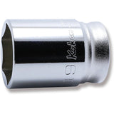 Koken 3300XZ-19 - 3/8 Sq. Dr. Z-series Metric Semi-Deep 6 point Chrome Socket - 19mm