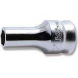 Koken 3300XZ-7 - 3/8 Sq. Dr. Z-series Metric Semi-Deep 6 point Chrome Socket - 7mm