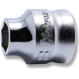 Koken 3400MZ-8 - 3/8 Sq. Dr. 6-Point Z-Series Metric Chrome Socket in 8mm