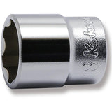 Koken 3410M-18 - 3/8 Sq. Dr. Socket 18mm Surface Length 30mm