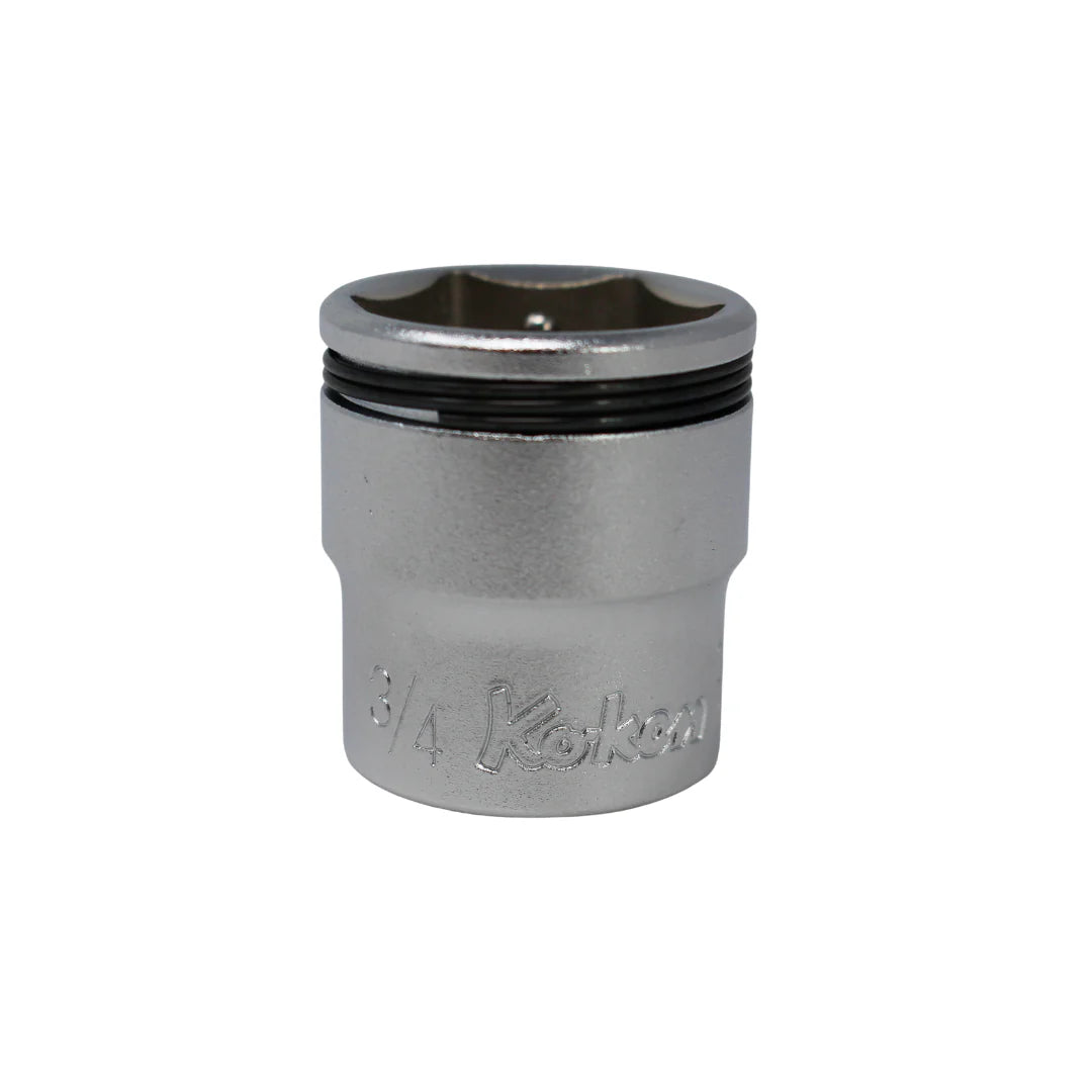 Koken 3450A-3/4 - 3/8" Sq Drive SAE Nut Grip Chrome Socket