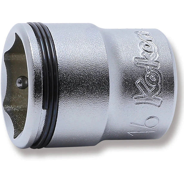 Koken 3450M-16 - 3/8" Sq Drive Nut Grip Socket 27mm Length
