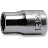 Koken 4405M-13 - 1/2 Sq. Dr. Chrome Metric 12 Point Socket 13mm