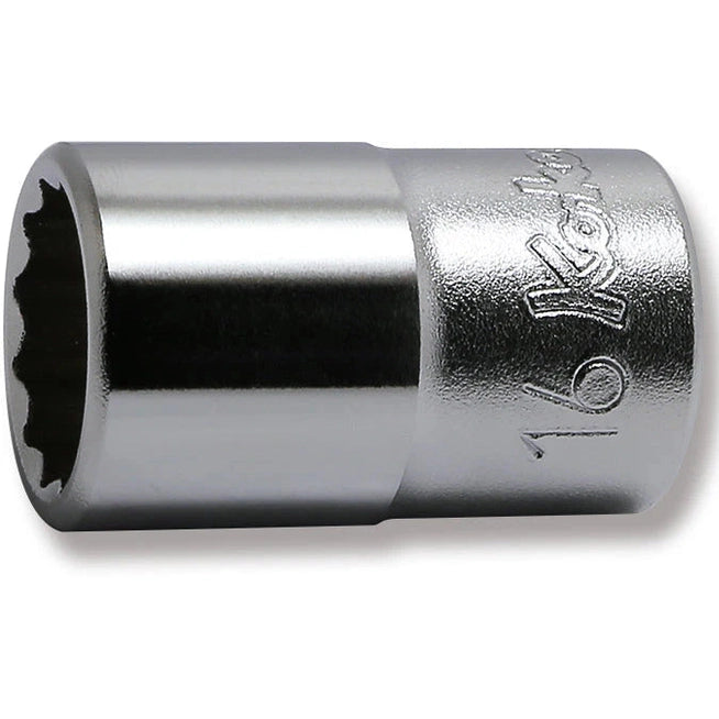 Koken 4405M-16 - 1/2 Sq. Dr. Chrome Metric 12 Point Socket 16mm