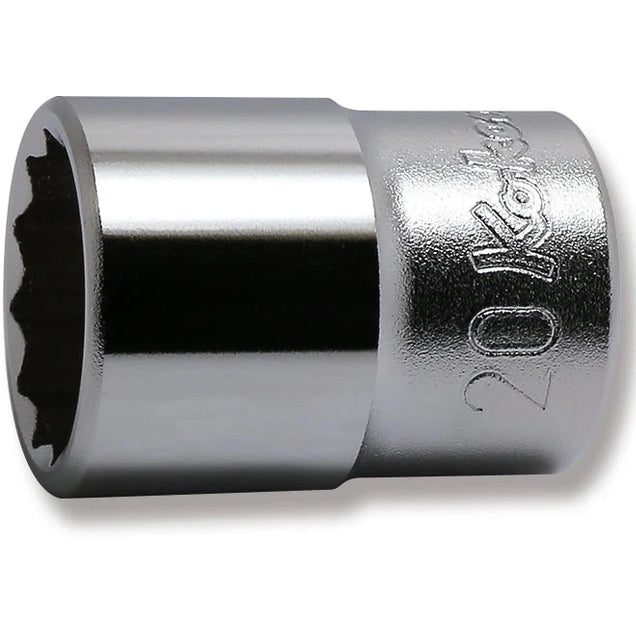 Koken 4405M-20 - 1/2 Sq. Dr. Chrome Metric 12 Point Socket 20mm