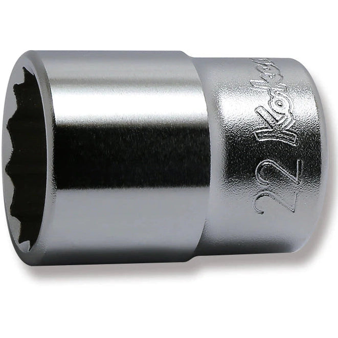Koken 4405M-22 - 1/2 Sq. Dr. Chrome Metric 12 Point Socket 22mm