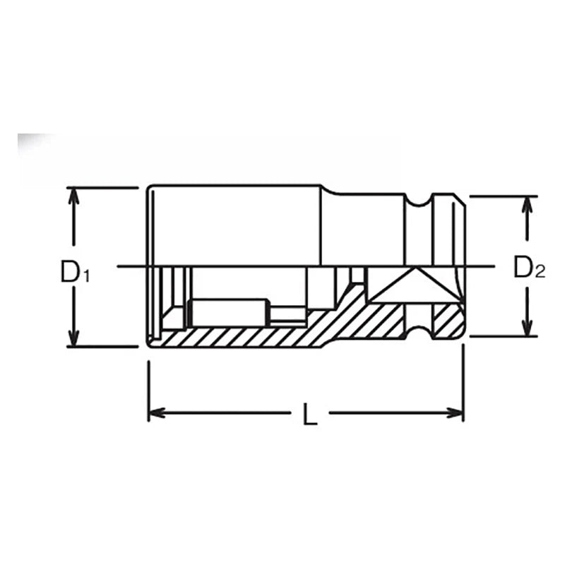 Koken BD004-12.5X16 - 1/2 Sq. Dr. Stud Puller 16mm 75mm