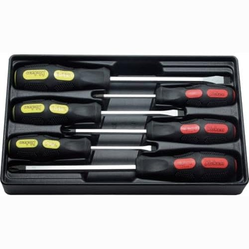 Koken PK168PS/6 Screwdriver Set PH1-2-3/SL5-6-8 ABS Tray 6 pieces