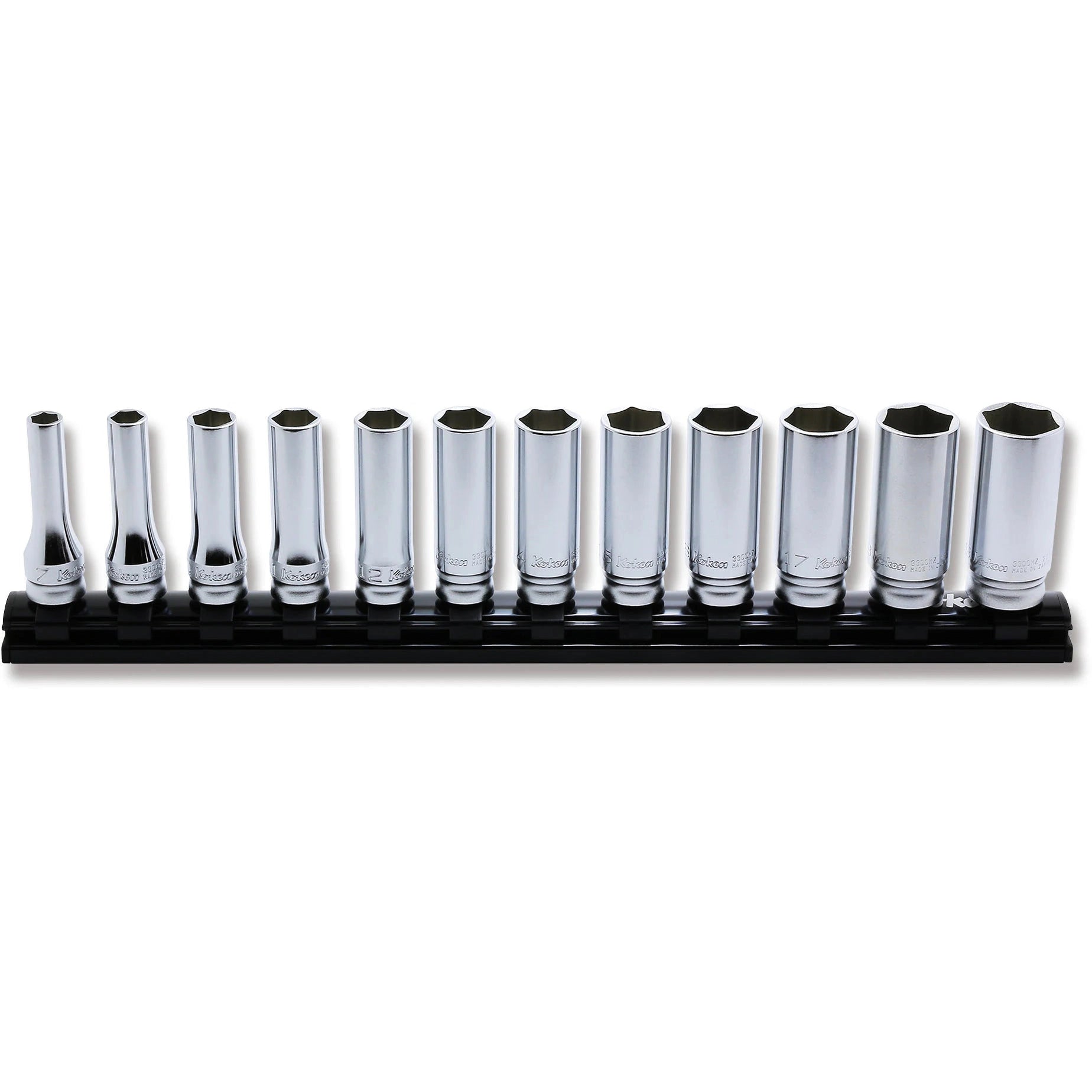 Koken RS3300MZ/12 - 3/8" Sq Drive Socket set 6 point 300mm Length Z-series - 12 pieces
