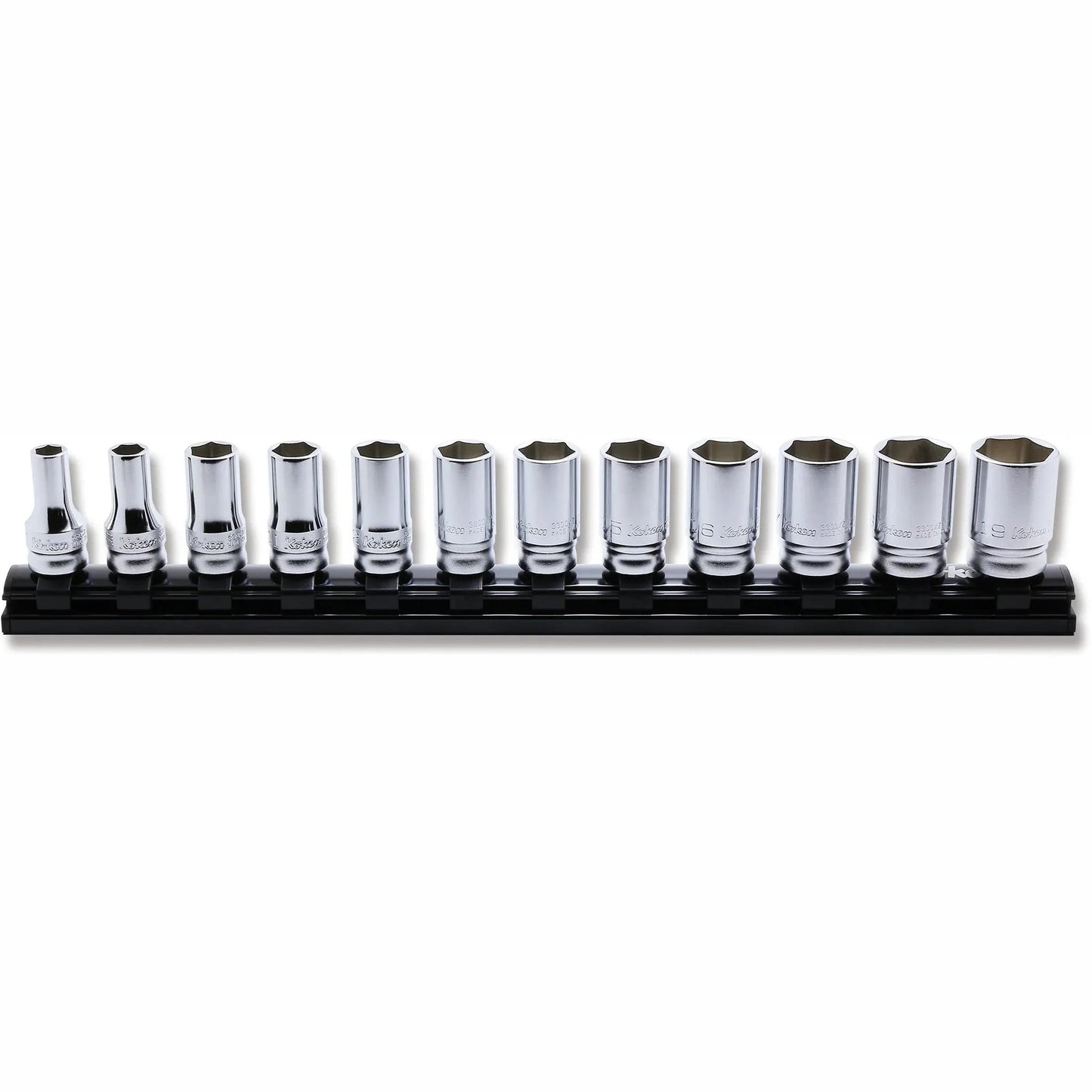 Koken RS3300XZ/12 3/8 Sq. Dr. Socket set 7-19mm 6 point 300mm Z-series 12 pieces