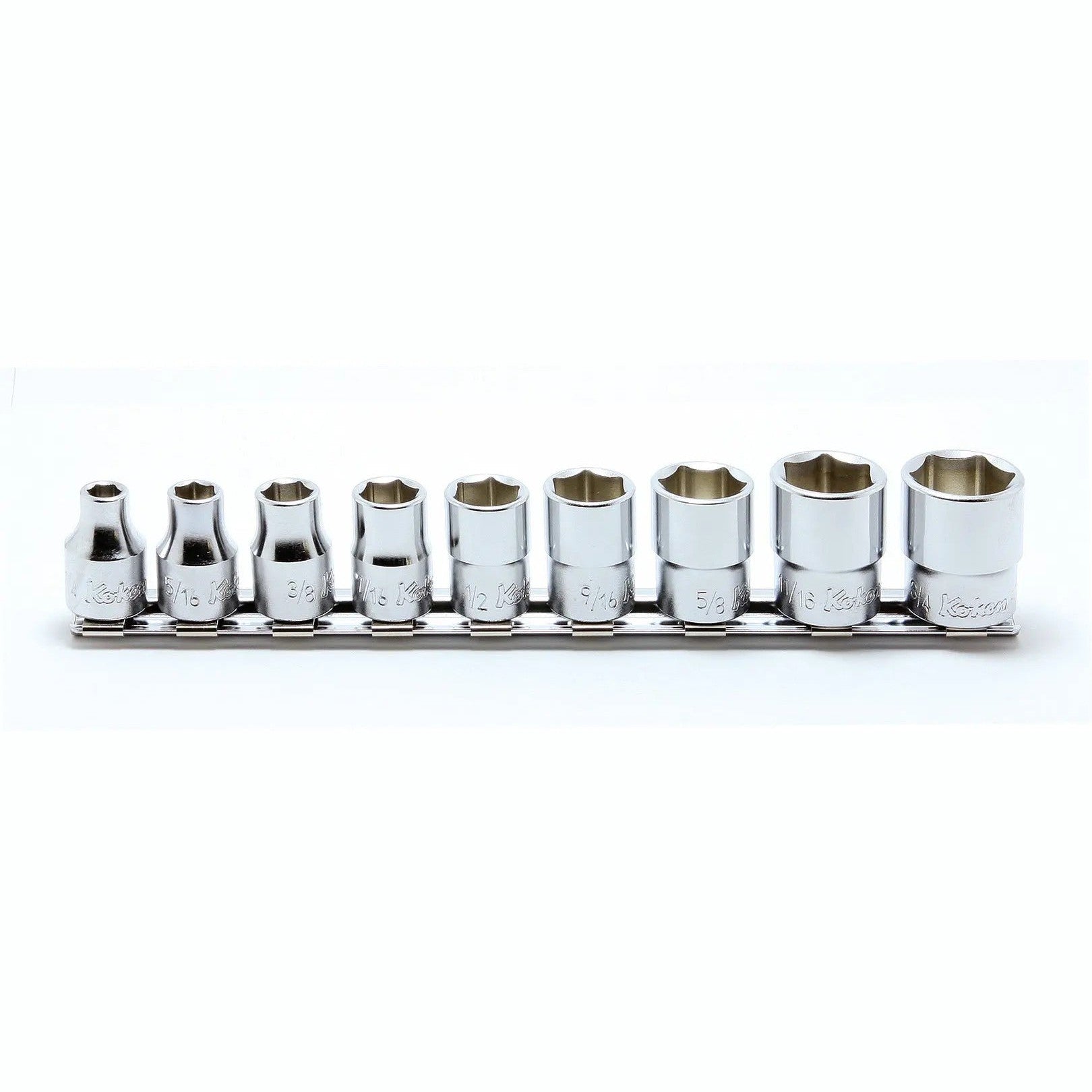 Koken RS3405A/9 3/8 Sq. Dr. Socket set 1/4-3/4 12 point 200mm 9 pieces